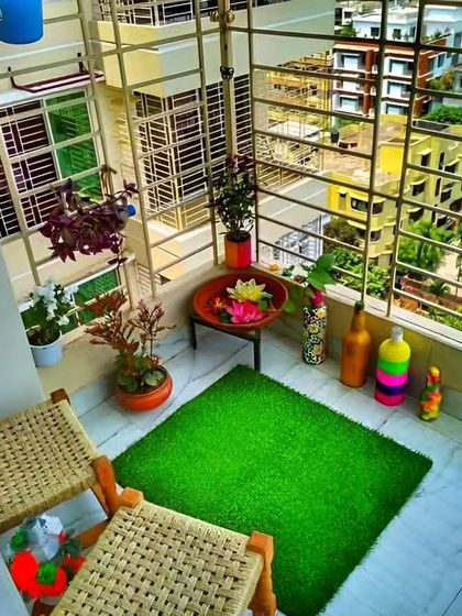 Dreaming in Colors & Textures - Modular Interiors & Room Renovation Urban Oasis: Balcony Designs photo 8