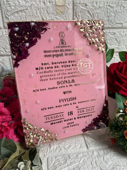 Unique Resin Wedding Invitations photo 5