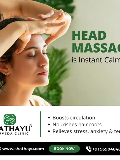 A head massage provides instant calm and is a simple yet powerful tool for well-being. It boosts circulation to the scalp, nourishes hair roots, and effectively relieves stress, anxiety, and tension.