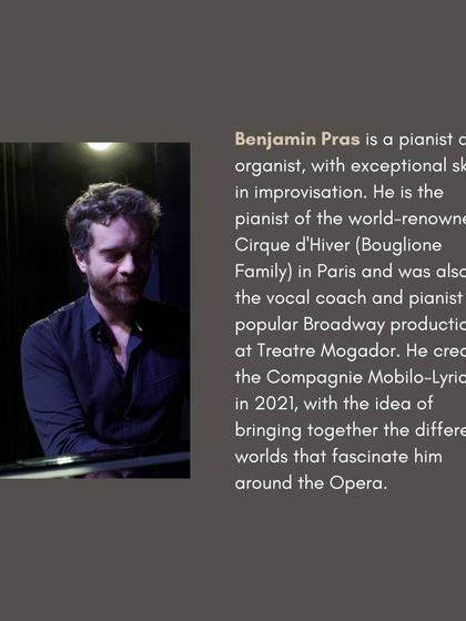 Introducing Benjamin Pras, a pianist and organist with the world-renowned Cirque d'Hiver, who performed as part of the Lilanoor Ensemble.