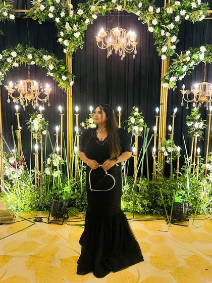 Another shot of the client with her heart-shaped bag, showing off her fun and stylish personality.