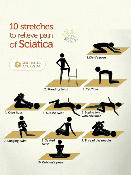 Gentle movement is a key part of managing sciatic pain. Here are ten simple, effective stretches you can do at home to help relieve pressure on the sciatic nerve and improve your flexibility.