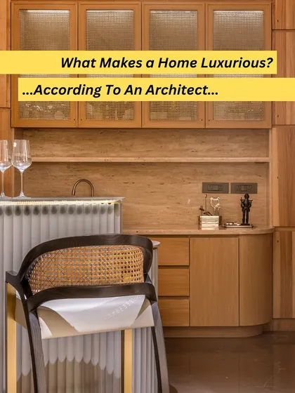 What makes a home luxurious? This series explores our philosophy. It's not just about expensive items, but about invisible qualities like volume, natural light, and comfort.