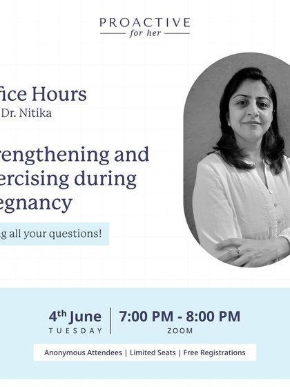 Join our webinar on strengthening and exercising during pregnancy to learn about pain management and debunk common myths with our expert physiotherapist.