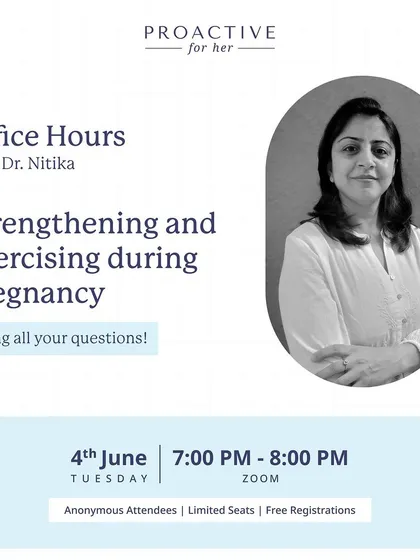 Join our webinar on strengthening and exercising during pregnancy to learn about pain management and debunk common myths with our expert physiotherapist.