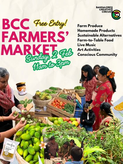 Our OG Farmers' Market is where it all began. It's a day for reconnection, featuring fresh farm produce, homemade products, sustainable alternatives, live music, and art activities.