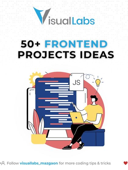 This graphic introduces a list of over 50 frontend project ideas. Building these real-world projects is the best way to level up your skills and grow as a developer.