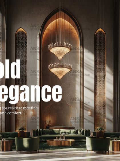 This image embodies bold elegance. The grand lobby space features soaring arches, dramatic double chandeliers, and circular green velvet seating, redefining comfort and sophistication on a massive scale.