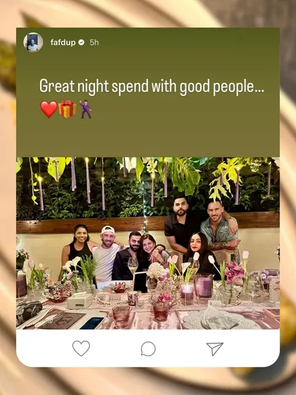 It was an absolute honor to host Virat Kohli, Anushka Sharma, and their friends for a special celebration. Crafting these unforgettable private dining experiences for people I admire is one of the greatest joys of what I do.
