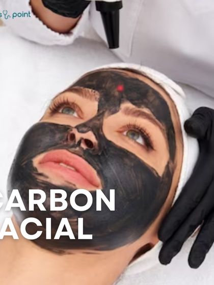 A client undergoing a Carbon Facial, also known as a carbon laser peel. This is one of our top laser treatments for deep cleaning pores and rejuvenating the skin.