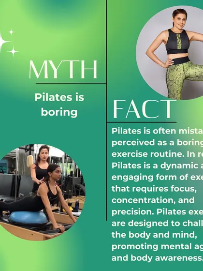 Myth: Pilates is boring. Fact: Not in my studio! With dynamic movements and endless variations, I promise to keep you challenged and engaged.