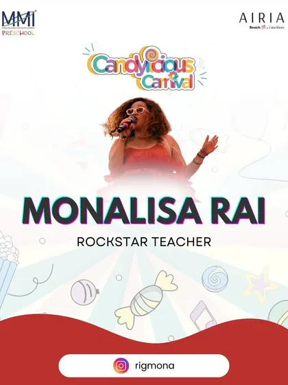 I partner with talented performers like Monalisa Rai, the "Rockstar Teacher," to bring high-energy musical acts to events like the Candylicious Carnival.