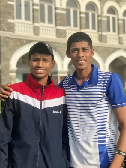 Nikhil and Ramchandra Zore, both selected for the U-19 Maharashtra team for the national school competition.