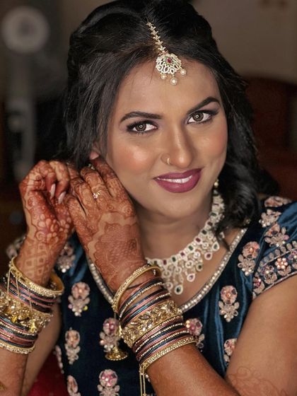 Himabindu - Bridal Makeup Engagement & Reception Glam photo 44