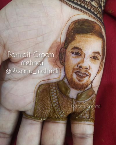 Custom Portrait & Storytelling Mehndi