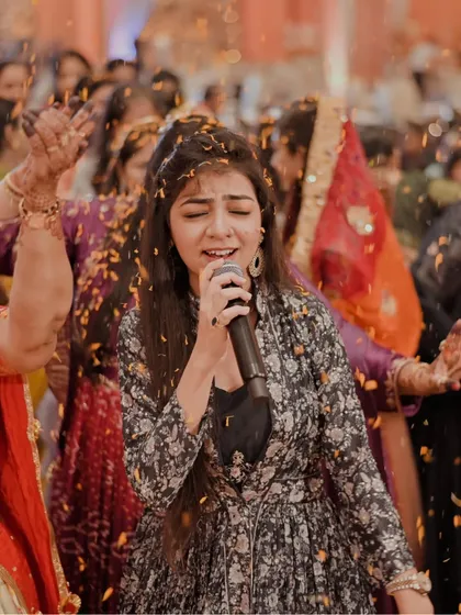 Lost in the music during a high-energy performance in Raipur. These are the moments I live for.