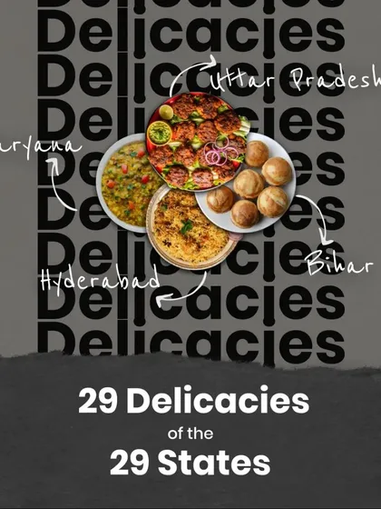 This set features the melt-in-your-mouth Tunday Kebab from Uttar Pradesh, the rustic Litti Choka from Bihar, the world-famous Hyderabadi Biryani, and the wholesome Bajara Khichdi from Haryana.
