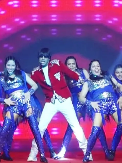 A dynamic dance formation with my team in blue and silver. The choreography is designed to look great from every angle.