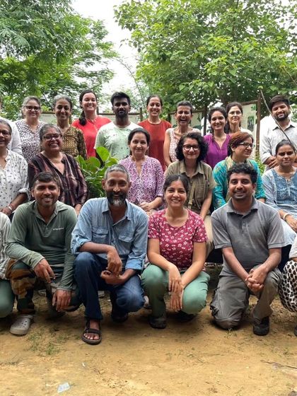 The proud participants of our four-day nursery workshop pose for a group photo, now equipped with practical skills in plant propagation and restoration.