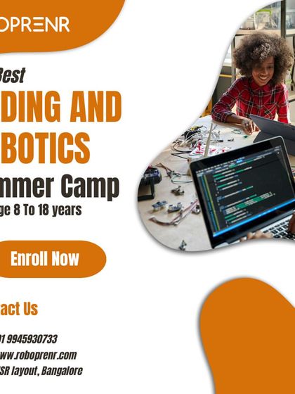 We offer the best coding and robotics summer camp for ages 8 to 18 at our HSR Layout center in Bangalore. Enroll now to spark your child's creativity.