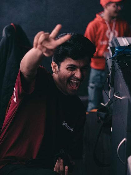 Peace and good vibes from the DJ booth.