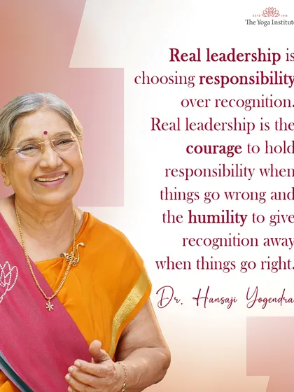 This is my core belief on leadership, a topic I often discuss in my corporate talks. Real leadership is about choosing responsibility over recognition and having the humility to give credit to others when things go right.