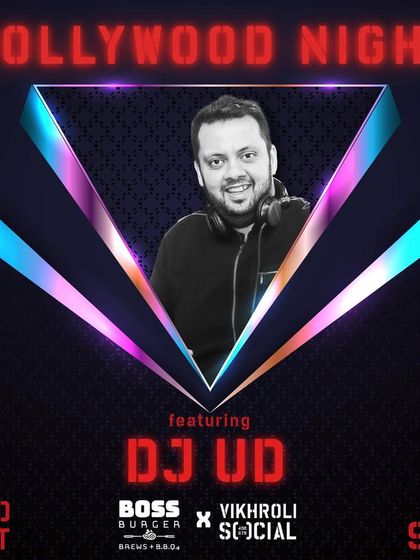 Another gig alert poster for a Bollywood night. Consistent bookings at well-known places demonstrate my reliability and popularity as a DJ.