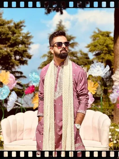 Another look from the Mehendi Carnival in Mussoorie. The vibrant colors of the decor and my outfit perfectly matched the celebratory mood.