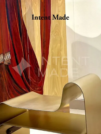 A shot from Milan Design Week 2024, celebrating incredible Indian talent. This futuristic yet culturally rich chair by Intent Made shows the kind of boundary-pushing design that inspires my own work.