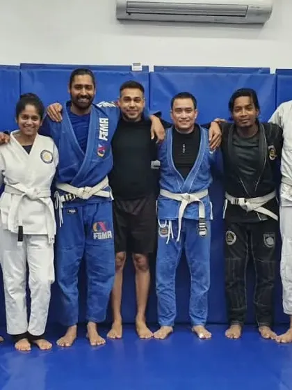 A strong group of dedicated students on the mat. Each person brings a unique energy, and together we create an environment for collective growth in our Jiu-Jitsu journey.