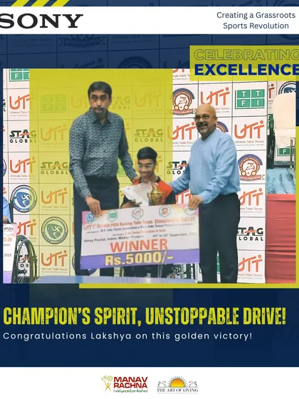 Celebrating the excellence of Lakkshhya Gupta. His champion's spirit and unstoppable drive are an inspiration to all of us at the academy.
