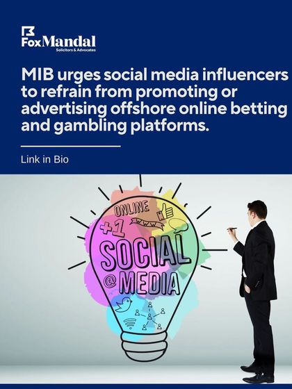 We monitor and report on advisories from government bodies, like the MIB's directive to social media influencers. This helps our clients in the media and technology sectors understand their regulatory obligations.