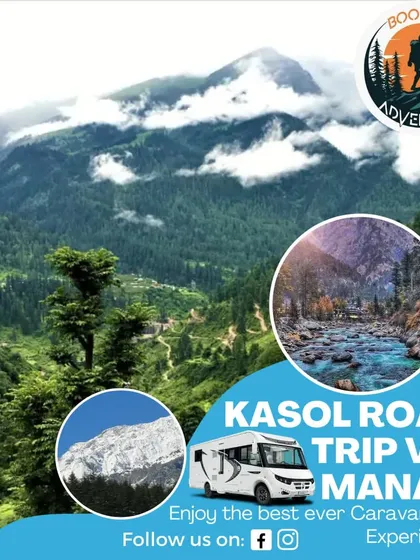 Ready for a mountain adventure? Our curated road trips take you through the stunning landscapes of Kasol and Manali, with the caravan as your comfortable basecamp for exploration.