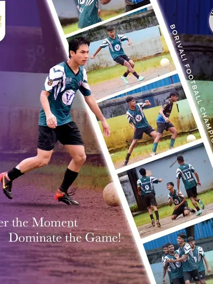 "Master the Moment, Dominate the Game." This collage captures our players in action, showcasing their control and drive during a league match.