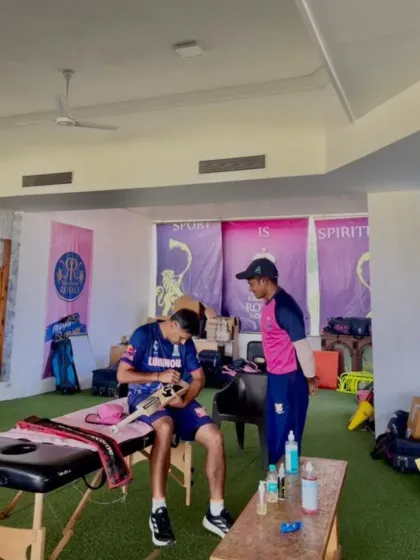 Our academy boy, Ravi Roshan Singh, at the Rajasthan Royals pre-season camp for IPL 2025. We provide our senior players with the platform and exposure needed to make it to the highest levels of cricket.