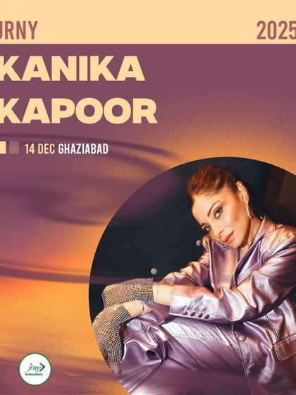 The promotional poster for Kanika Kapoor's concert in Ghaziabad, a key event in our December calendar.