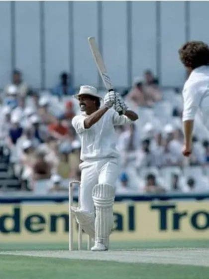 Playing at the highest level requires courage and technique. This is a memory from a Test match in England.