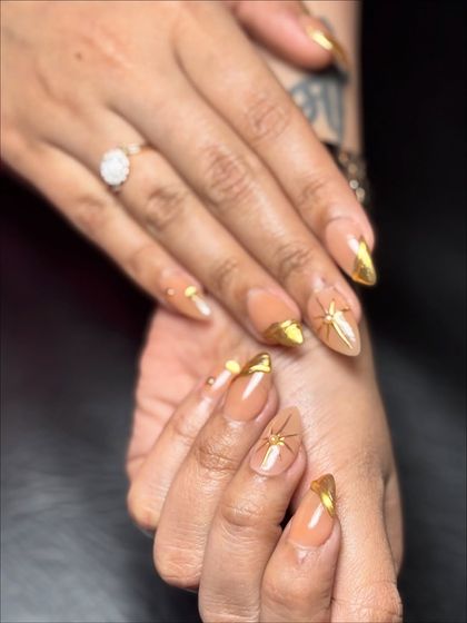 The texture and shine of the 3D chrome art is visible in this close-up shot.