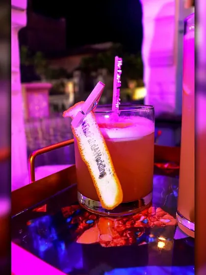 A classic Whiskey Sour, a sophisticated choice for any cocktail lover. This drink is part of my extensive menu of classic and contemporary cocktails.