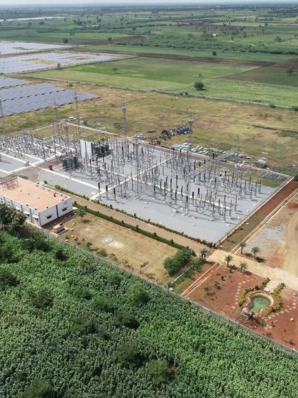 The substation at our Project Veera site in Gadag, Karnataka, is central to transmitting clean power to the grid. This critical infrastructure ensures the reliable delivery of renewable energy from our 450+ MWp operational portfolio in the state.