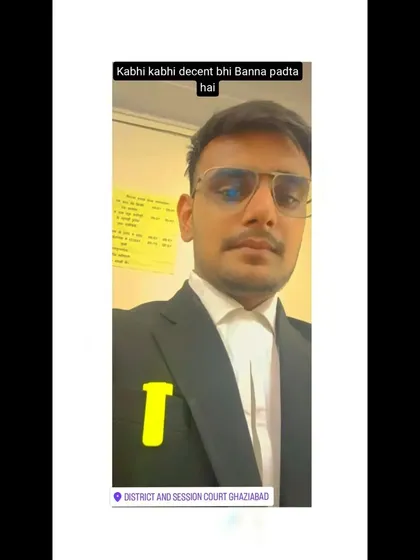 At the District and Session Court in Ghaziabad. As I often say, sometimes you have to be decent. I balance being tough in the courtroom with being a person my clients can trust.