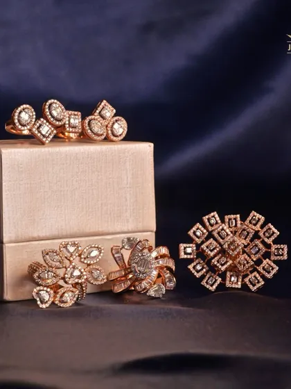 A showcase of my passion for diverse diamond ring designs. From intricate floral motifs to bold geometric patterns and delicate bands, each ring is crafted to offer a unique expression of style and elegance.