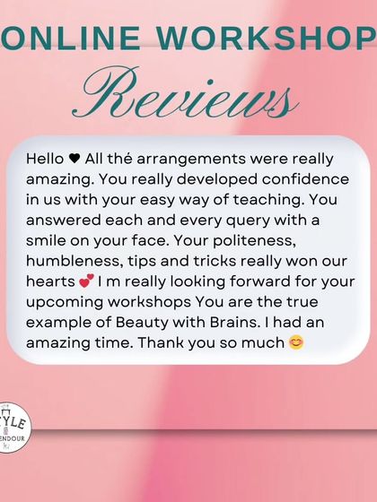 This incredibly kind review touches on everything I hope to bring to my workshops: confidence, patience, and a humble, smiling approach. Thank you for your beautiful words.