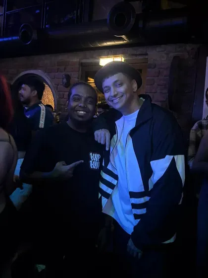 From fan to peer. It was an honor to share the stage with a DJ I've looked up to, the legendary DJ Kan-I.