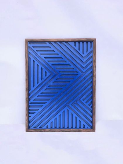Best of Bharat - 3D & Sculptural Wall Art Modern Geometric Wood Art photo 7