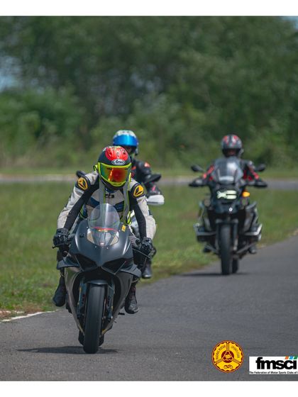 Following the instructor is a key drill for learning the track. It helps build a mental map of the circuit, including braking, turn-in, and apex points.