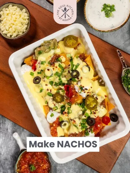 Or, you can create the ultimate loaded nachos, perfect for sharing.