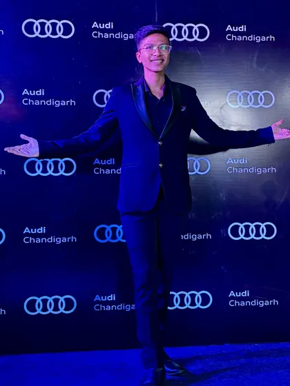 Performing for premier brands like Audi is always a privilege. It's about matching the elegance of the brand with a sophisticated and modern style of magic. Here I am at the Audi Chandigarh launch event, ready to create some high-class wonder.