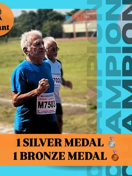 Age is just a number, and our athlete Jayant Davda proves it every time. Congratulations on securing a silver in the 5000m and a bronze in the 800m at the National Veterans Sports Championship. You are an inspiration to the entire tribe.