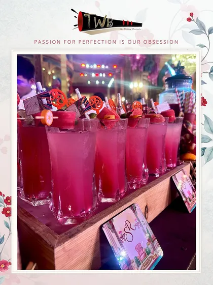 A row of colorful mocktails, showcasing the variety of flavors and presentations we offer in our non-alcoholic menu.